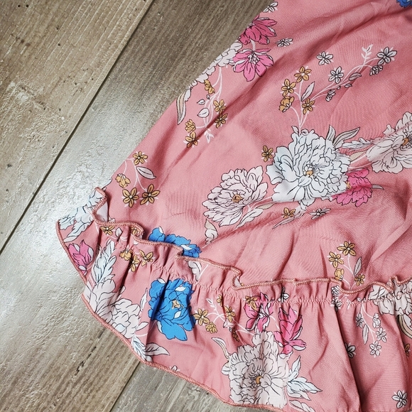 NWOT Teurkia Pink Floral Girls Romper Size Large - Picture 11 of 16